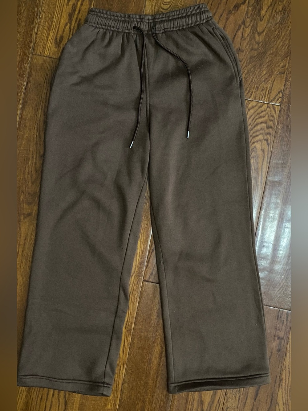 Brown Wide Leg Sweatpants